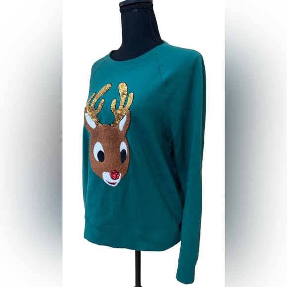 Rudolf Sequined Christmas Sweater - Picture 7 of 8